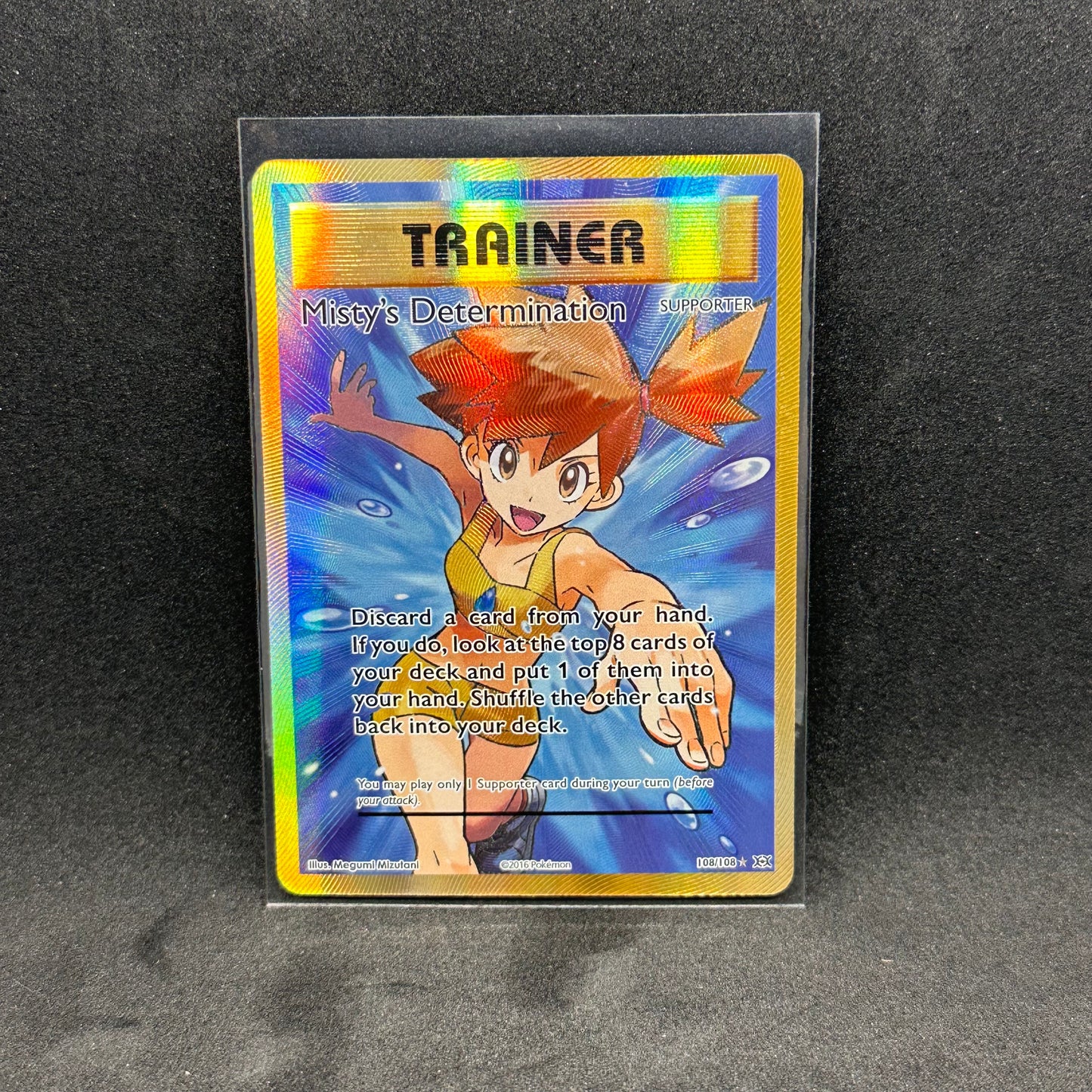 Misty's Determination (Full Art) 108/108 XY - Evolutions NM Holo