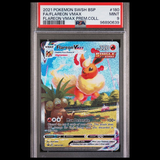 2021 PSA 9 Pokemon Flareon VMAX Full Art Premium Collection